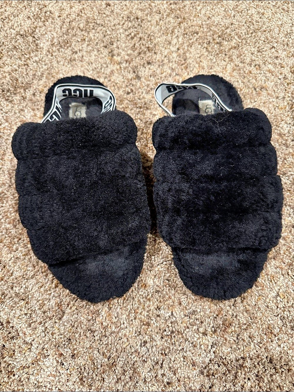UGG Oh Fluffita Black Slippers
